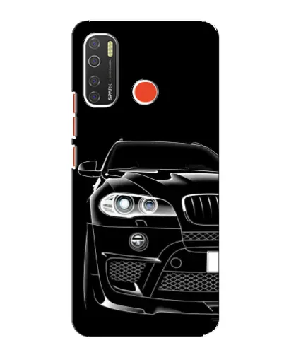 Чохол для TECNO Spark 5 з картинкою «Темний силует BMW»