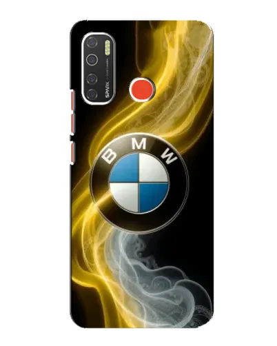 Чохол для TECNO Spark 5 з картинкою «Золотистий дим BMW»