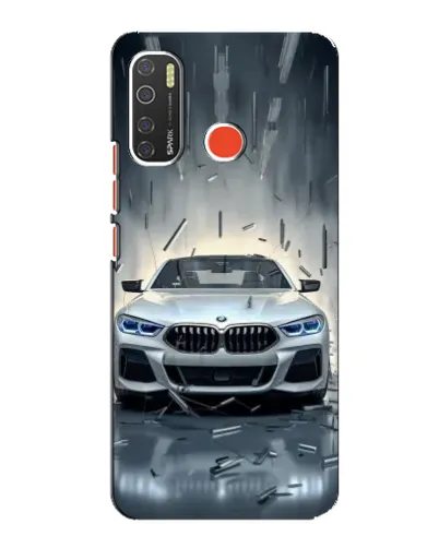 Чохол для TECNO Spark 5 з картинкою «BMW у світлі фар»