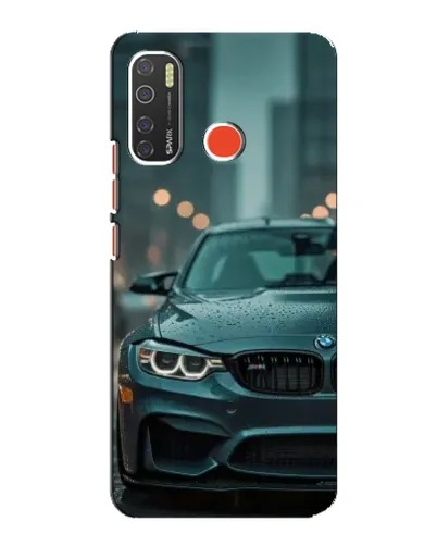 Чохол для TECNO Spark 5 з картинкою «BMW у вогнях міста»