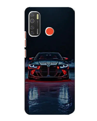 Чохол для TECNO Spark 5 з картинкою «BMW на мокрій дорозі»