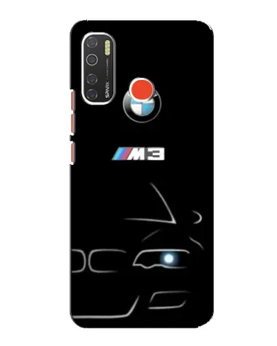 Чохол для TECNO Spark 5 з картинкою «Мінімалістичний принт BMW M3»