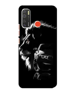 Чохол для TECNO Spark 5 з картинкою «BMW та лев»