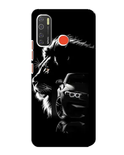 Чохол для TECNO Spark 5 з картинкою «BMW та лев»
