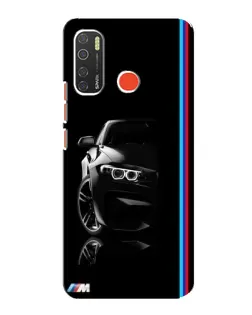 Чохол для TECNO Spark 5 з картинкою «Силует BMW в темряві»