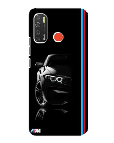 Чохол для TECNO Spark 5 з картинкою «Силует BMW в темряві»