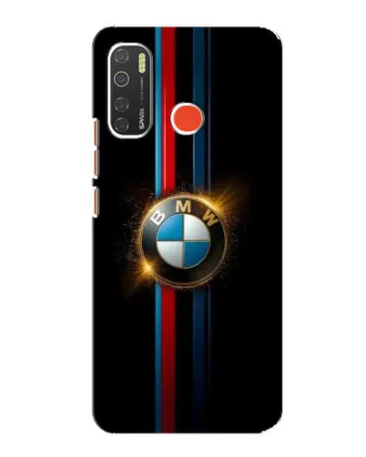 Чохол для TECNO Spark 5 з картинкою «BMW M-Power неон»
