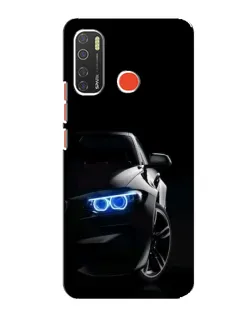 Чохол для TECNO Spark 5 з картинкою «BMW — нічний погляд»