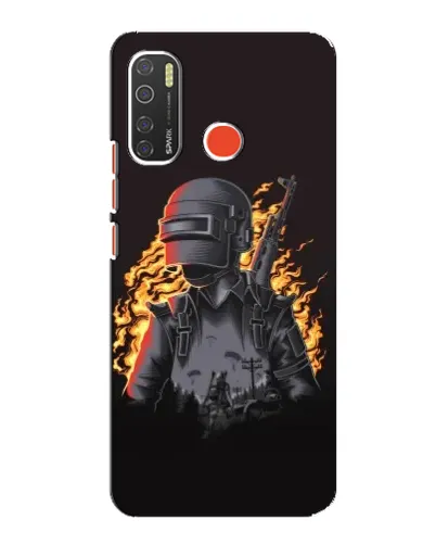 Чохол для TECNO Spark 5 з картинкою «PUBG — вогняний силует» Чохол для TECNO Spark 5 з картинкою «PUBG — вогняний силует»