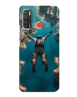 Чохол для TECNO Spark 5 з картинкою «PUBG — вільне падіння»