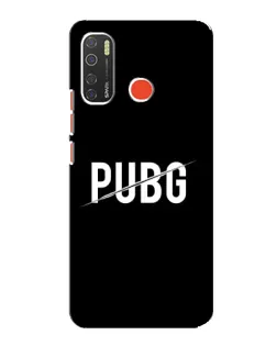 Чохол для TECNO Spark 5 з картинкою «PUBG — білий логотип»