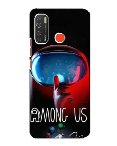 Чехол для TECNO Spark 5 с картинкой «Красный импостер — макро» Чехол для TECNO Spark 5 с картинкой «Красный импостер — макро»
