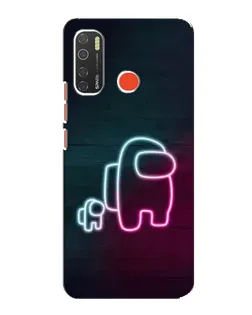 Чехол для TECNO Spark 5 с картинкой «Among Us неон-арт» Чехол для TECNO Spark 5 с картинкой «Among Us неон-арт»