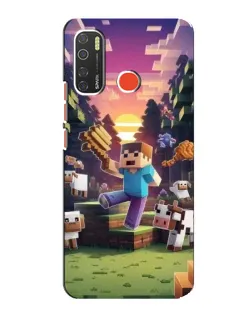 Чохол для TECNO Spark 5 з картинкою «Стів на фермі» Чохол для TECNO Spark 5 з картинкою «Стів на фермі»