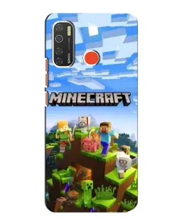Чохол для TECNO Spark 5 з картинкою «Minecraft класичний світ»