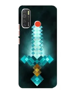 Чохол для TECNO Spark 5 з картинкою «Алмазний меч неон»