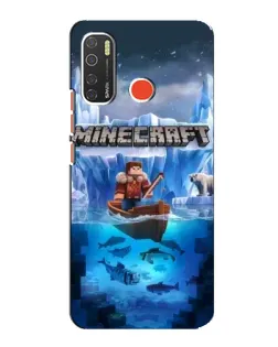 Чохол для TECNO Spark 5 з картинкою «Minecraft льодянийсвіт»