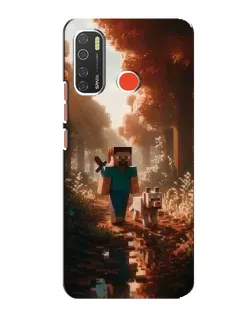 Чохол для TECNO Spark 5 з картинкою «Стів у лісі»
