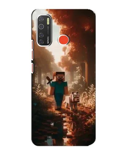 Чохол для TECNO Spark 5 з картинкою «Стів у лісі» Чохол для TECNO Spark 5 з картинкою «Стів у лісі»
