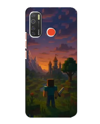 Чохол для TECNO Spark 5 з картинкою «Стів біля вежі» Чохол для TECNO Spark 5 з картинкою «Стів біля вежі»