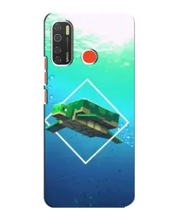 Чохол для TECNO Spark 5 з картинкою «Черепаха Minecraft»