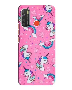 Чехол для TECNO Spark 5 с картинкой «Unicorn паттерн розовый» Чехол для TECNO Spark 5 с картинкой «Unicorn паттерн розовый»