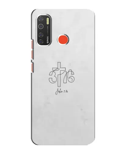 Чохол для TECNO Spark 5 з картинкою «Івана 3:16 Хрест»