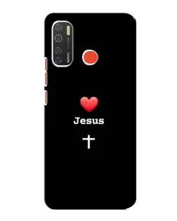 Чохол для TECNO Spark 5 з картинкою «Серце - Jesus»