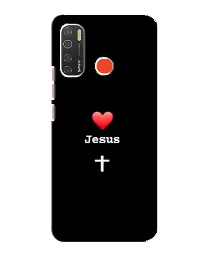 Чохол для TECNO Spark 5 з картинкою «Серце - Jesus»
