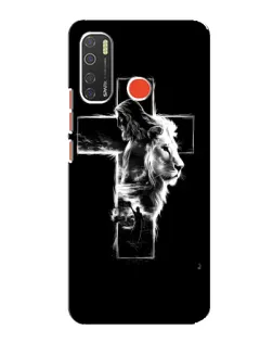 Чехол для TECNO Spark 5 с картинкой «Сияющий крест Jesus»