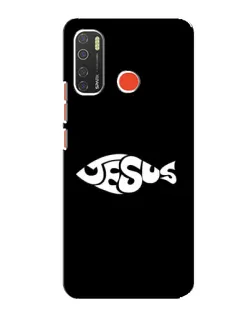 Чехол для TECNO Spark 5 с картинкой «Рыба Jesus»
