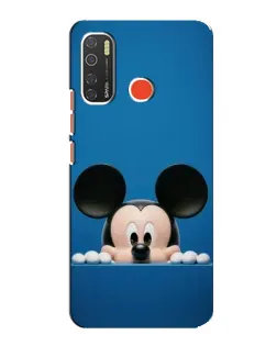 Чехол для TECNO Spark 5 с картинкой «Микки выглядывает»
