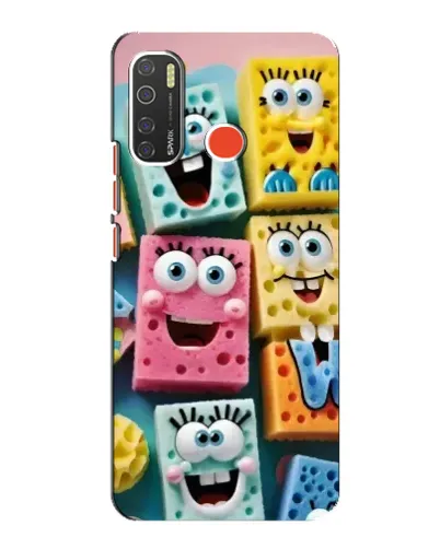 Чехол для TECNO Spark 5 с картинкой «Цветные губки»
