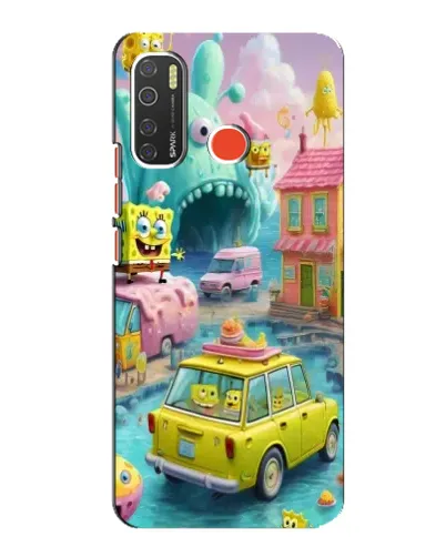 Чехол для TECNO Spark 5 с картинкой «Монстр-трак приключения»