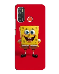 Чехол для TECNO Spark 5 с картинкой «Спанч Боб на красном» Чехол для TECNO Spark 5 с картинкой «Спанч Боб на красном»