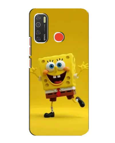Чехол для TECNO Spark 5 с картинкой «Позитивный Губка Боб»