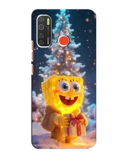 Чехол для TECNO Spark 5 с картинкой «Рождественский Спанч Боб» Чехол для TECNO Spark 5 с картинкой «Рождественский Спанч Боб»