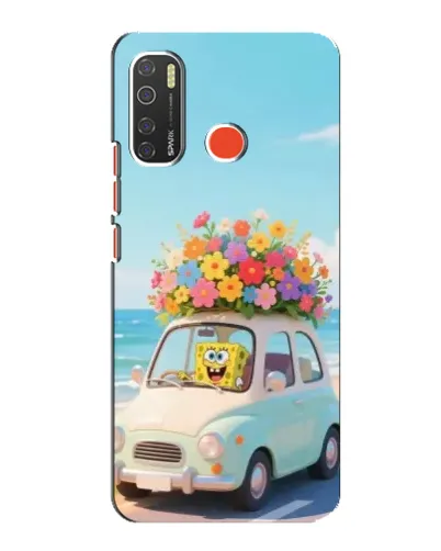 Чехол для TECNO Spark 5 с картинкой «Автомобильное путешествие»