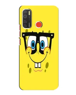 Чехол для TECNO Spark 5 с картинкой «Минималистичный Спанч Боб» Чехол для TECNO Spark 5 с картинкой «Минималистичный Спанч Боб»