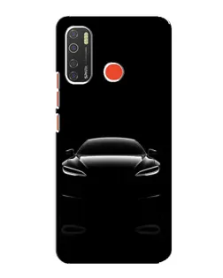 Чохол для TECNO Spark 5 з картинкою «Силует Tesla Night»