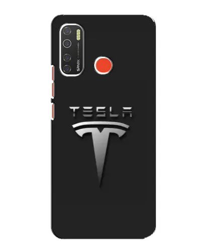 Чохол для TECNO Spark 5 з картинкою «Сталевий логотип Tesla» Чохол для TECNO Spark 5 з картинкою «Сталевий логотип Tesla»