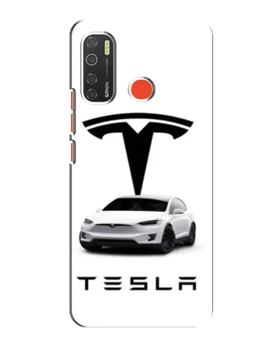 Чохол для TECNO Spark 5 з картинкою «Tesla White Style» Чохол для TECNO Spark 5 з картинкою «Tesla White Style»