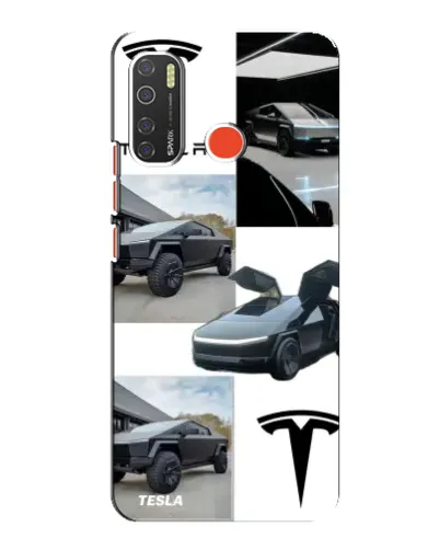 Чохол для TECNO Spark 5 з картинкою «Колаж Cybertruck Tesla» Чохол для TECNO Spark 5 з картинкою «Колаж Cybertruck Tesla»