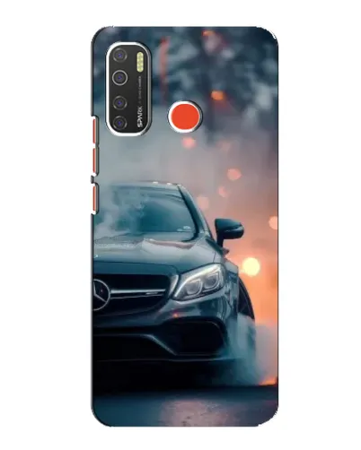 Чохол для TECNO Spark 5 з картинкою «Mercedes — нічне місто»