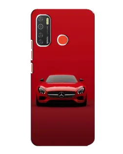 Чохол для TECNO Spark 5 з картинкою «Червоний Mercedes AMG»
