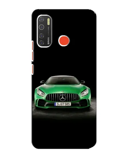 Чохол для TECNO Spark 5 з картинкою «Mercedes — неоновий лого»