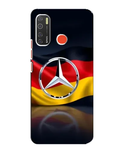 Чохол для TECNO Spark 5 з картинкою «Mercedes — прапор Німеччини»