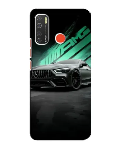 Чохол для TECNO Spark 5 з картинкою «Темний Mercedes AMG»