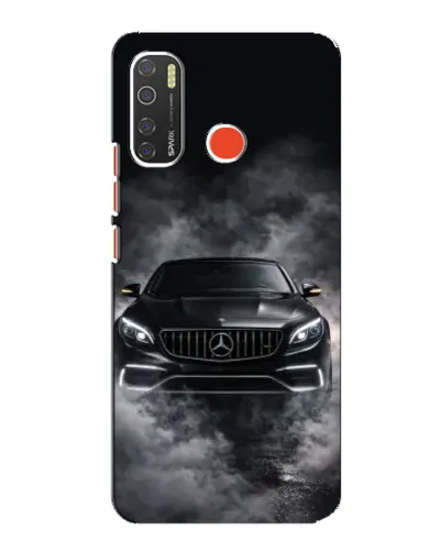 Чохол для TECNO Spark 5 з картинкою «Mercedes у диму»