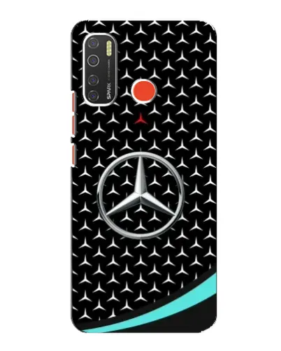 Чохол для TECNO Spark 5 з картинкою «Mercedes — бірюзовий акцент»